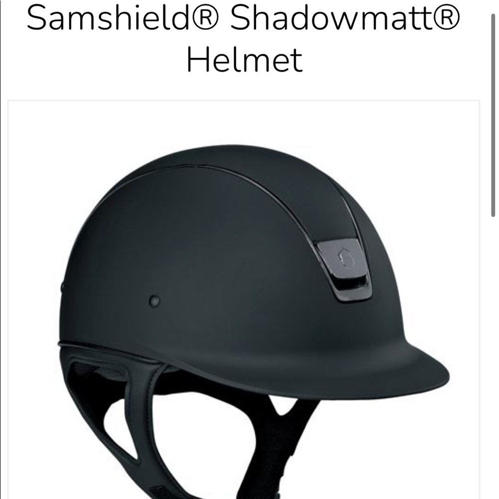 Sam shield Shadowmatte Helmet Equestrian Helmet SIZE: 7 5/8